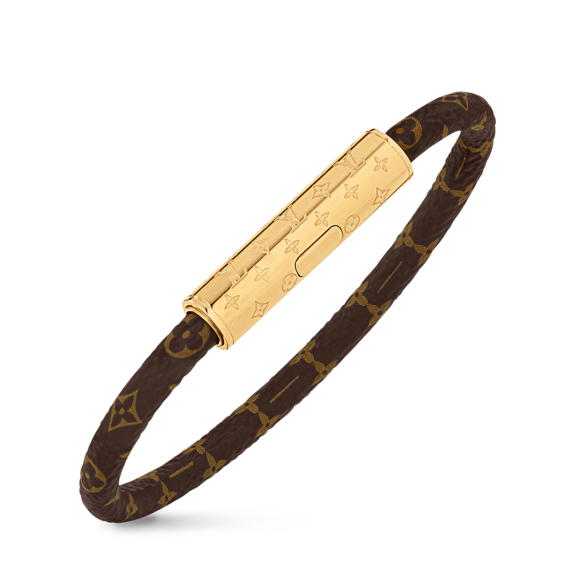 Louis Vuitton レザーブレスレット Louis Vuitton】ブレスレット レザー プレート ロゴ M8114Z (Louis